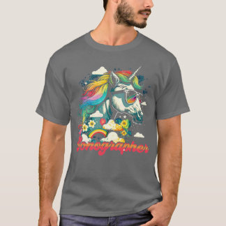 Camiseta Rainbow Unicorn Sonographer
