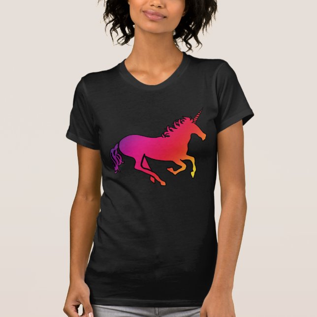 Camiseta Rainbow Unicorn T-Shirt (Frente)