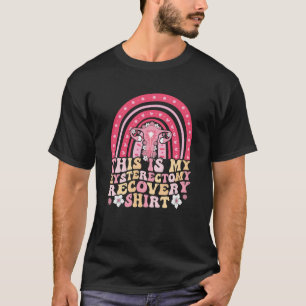 Camiseta Rainbow Uterus Suporta Hysterectomy Recovery Portu