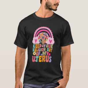 Camiseta Rainbow Uterus Suporta Hysterectomy Recovery Portu