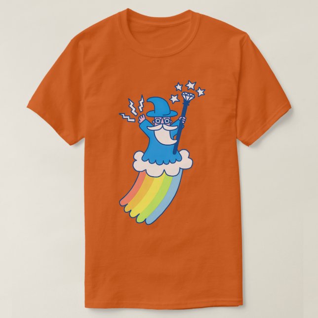 Camiseta Rainbow Wizard Classic TSirt (Frente do Design)