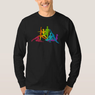 Camiseta Rainbow Yoga Possui Entusiastas Meditadores De Yog