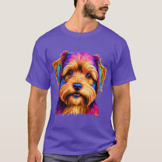 Camiseta Rainbow Yorkipoo Art Colorful Dog Lover Design gif