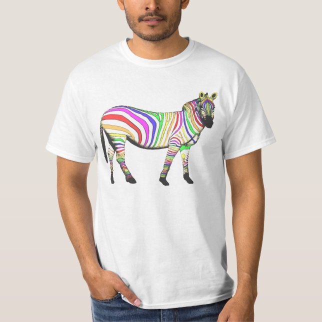 Camiseta Rainbow Zebra (Frente)