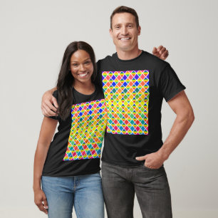 Camiseta Rainbows escuros e leves (com verificação de diama