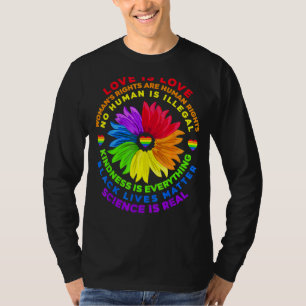 Camiseta Rainbows Humans Negros Vida Direitos Ciência Lgbt