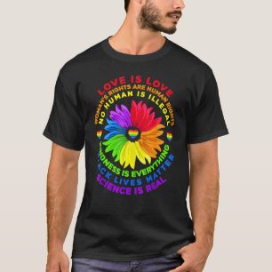 Camiseta Rainbows Humans Negros Vida Direitos Ciência Lgbt