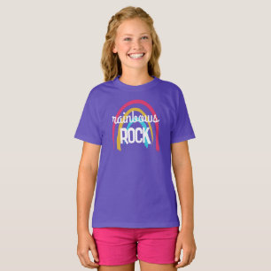 Camiseta Rainbows Rock Girls'