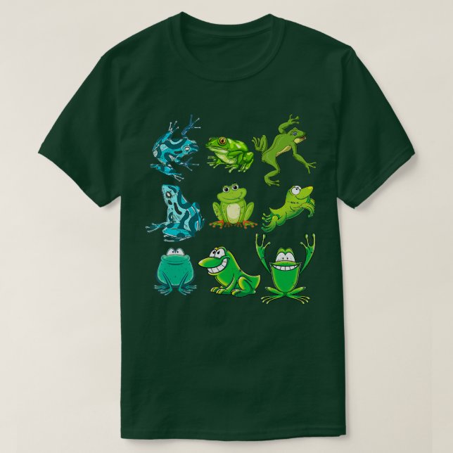 Camiseta RainForest Amphibian Crianças Presentes Idea Sapo  (Frente do Design)