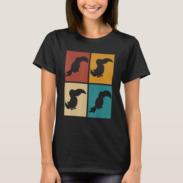 Camiseta RainForest Bird Tropical Animal Pop Toucan (Frente)