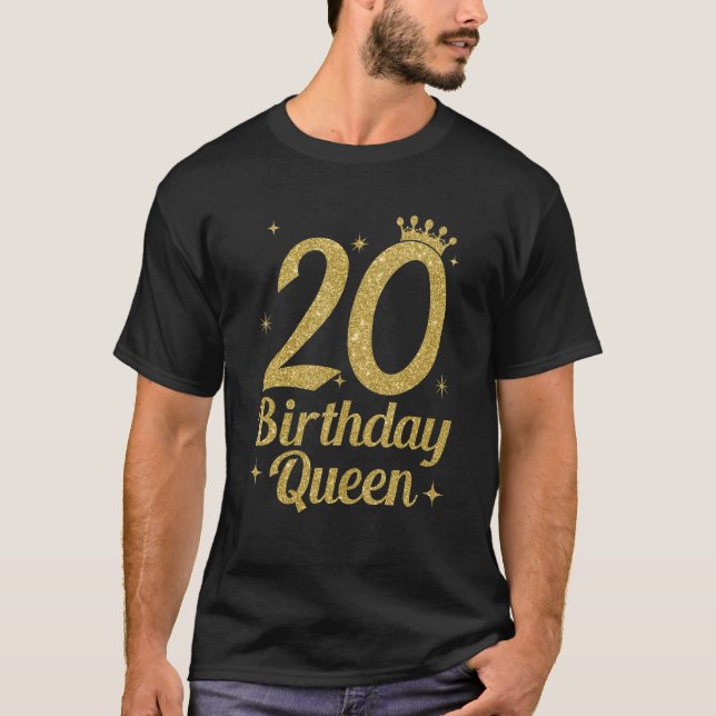 Camiseta Rainha 20 de Aniversário das Mulheres Rainha (Frente)