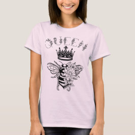 Camiseta Rainha Abelha Com Coroa