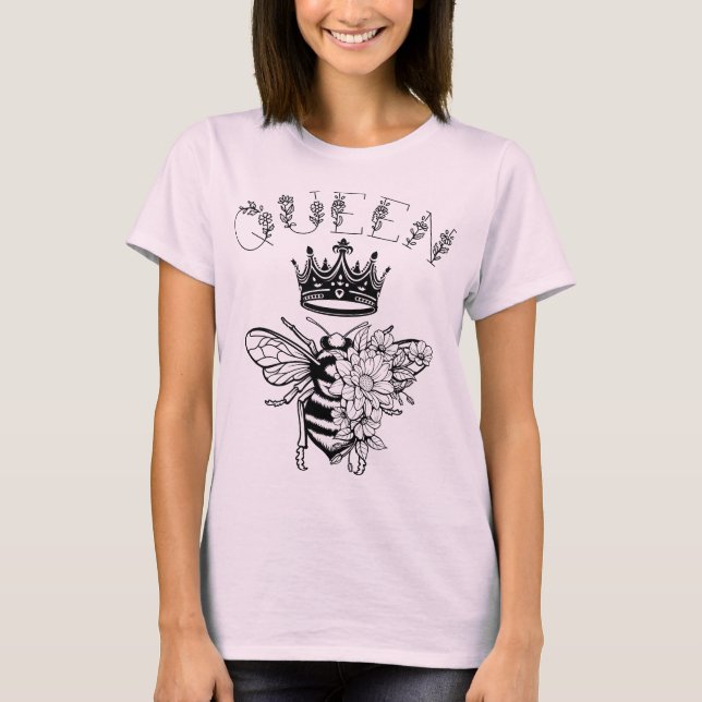 Camiseta Rainha Abelha Com Coroa (Frente)