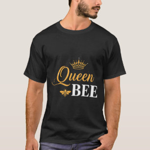Camiseta Rainha abelha coroa script natureza feminina amor