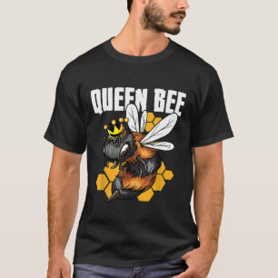 Camiseta Rainha Abelha Mel Abelha Com Coroa Rainha Apiculto