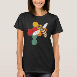 Camiseta Rainha Abelha Mel Apicultor Apicultura Estilo Vint