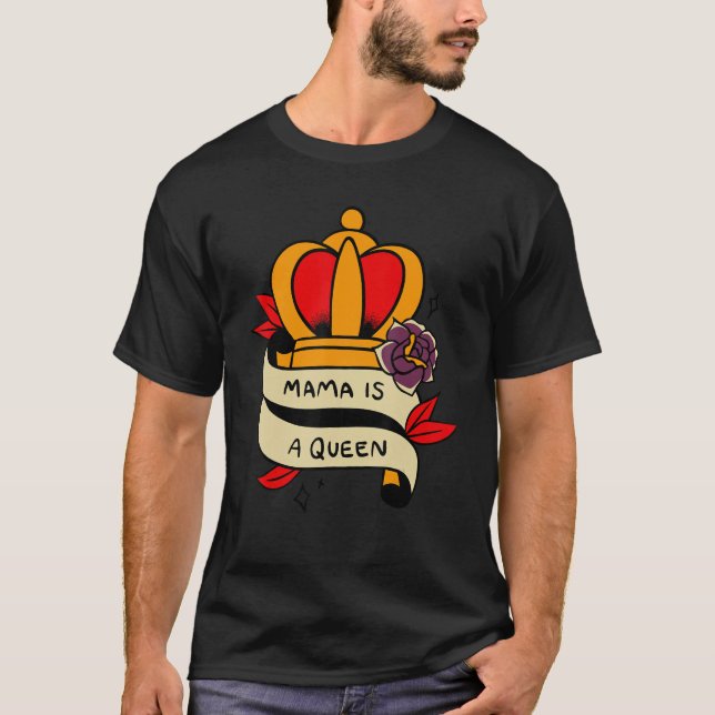 Camiseta Rainha abençoada Mãe Mãe Mãe (Frente)