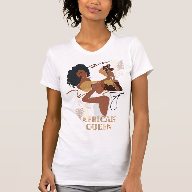 Camiseta rainha africana (Frente)