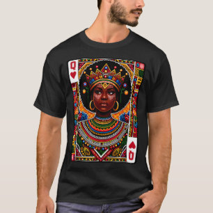 Camiseta rainha africana cartão melanina orgulho negro blm