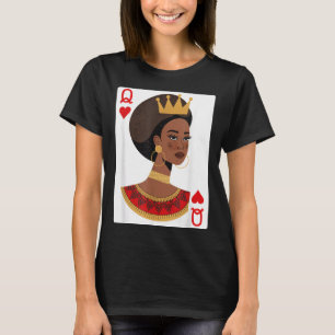 Camiseta rainha africana cartão melanina orgulho negro blm
