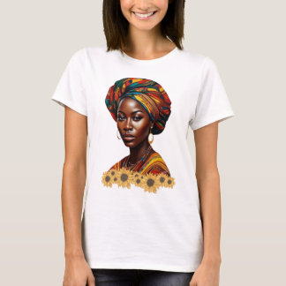 Camiseta Rainha Africana: Empoderada e Elegante