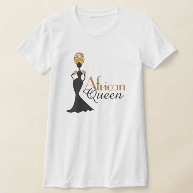 Camiseta Rainha Africana para Mulheres (Postura )