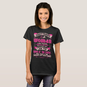 Camiseta Rainha ambiciosa resistente da mulher do Sagitário