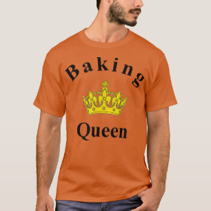 Camiseta Rainha Baking Eu adoro cozinhar teia