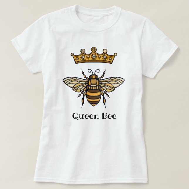 Camiseta Rainha Bee com Coroa (Frente do Design)