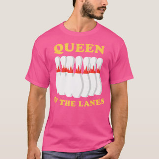 Camiseta Rainha boliche Das Raparigas Ou Dois