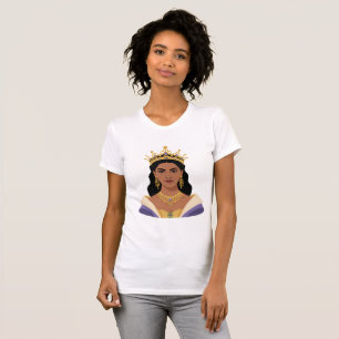 Camiseta Rainha Brasileira Mulher Poderosa Coroa Dourada Ca