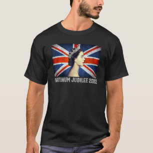 Camiseta Rainha britânica Monarquia Platinum Jubilee 70 Ann