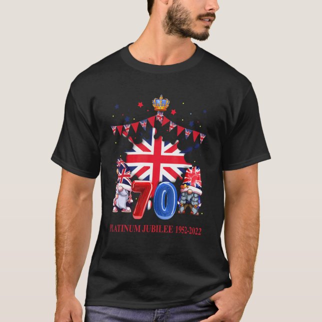 Camiseta Rainha Britânica Monarquia Platinum Jubilee Celebr (Frente)