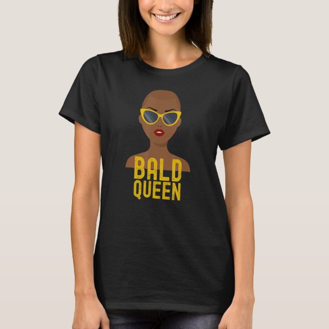 Camiseta Rainha Cálida, Mulher Americana Africana, Cabeça D (Frente)