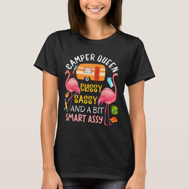 Camiseta Rainha Camper Cly Sy Inteligente E Presente De Cam (Frente)