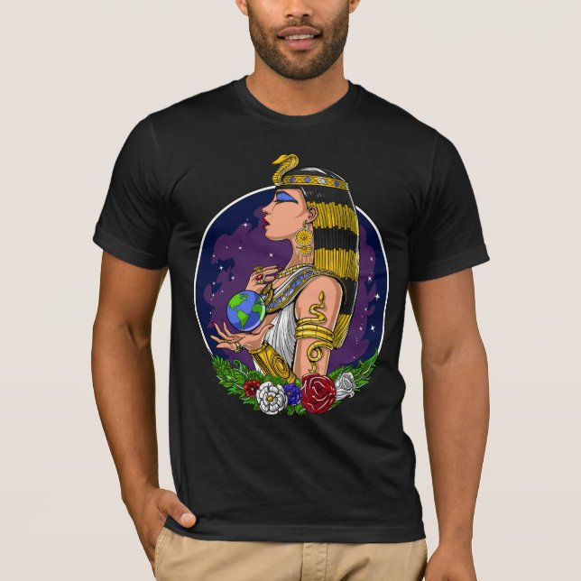 Camiseta Rainha Cleópatra egípcia (Frente)