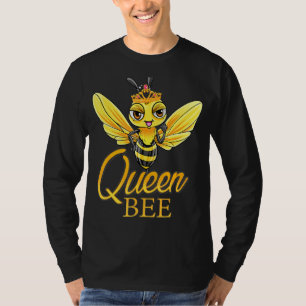 Camiseta Rainha Coroa de Abelhas Meninas Mel Colmeia de Abe