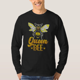 Camiseta Rainha Coroa Mel Colmeia de Abelhas
