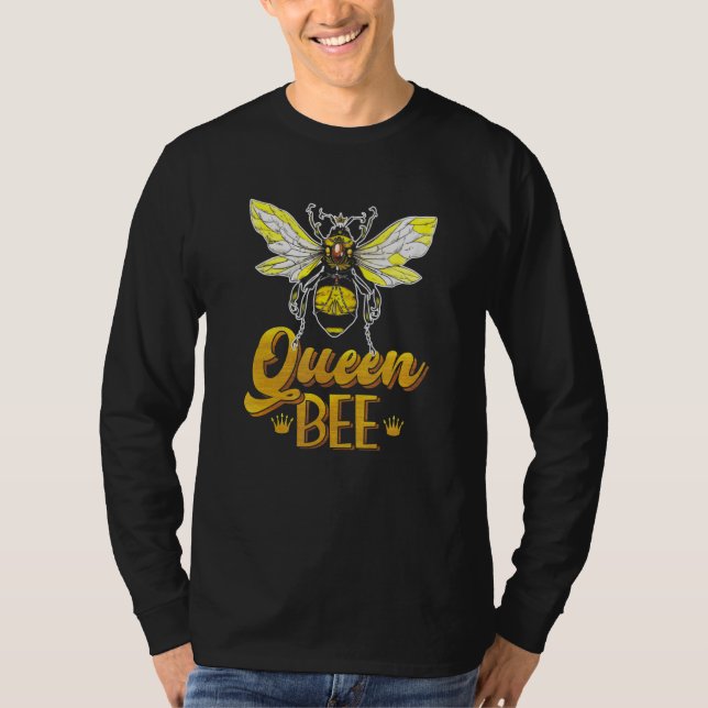 Camiseta Rainha Coroa Mel Colmeia de Abelhas (Frente)