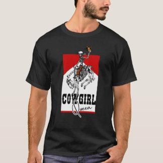 Camiseta Rainha Cowgirl Rodeio Ocidental País do Sul Cowgi