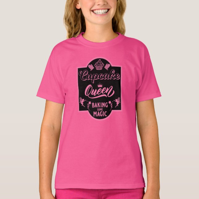 Camiseta Rainha cupcake (Frente)