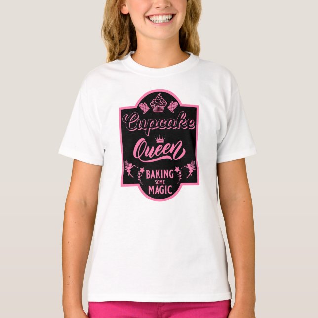 Camiseta Rainha cupcake (Frente)