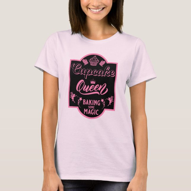 Camiseta Rainha cupcake (Frente)