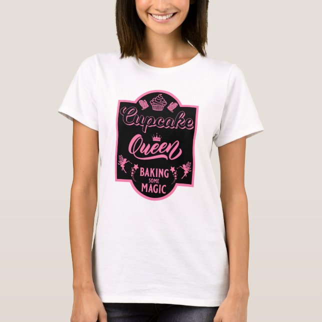 Camiseta Rainha cupcake (Frente)