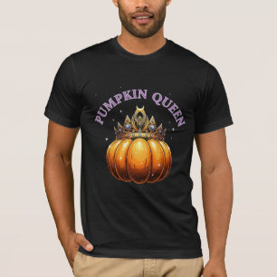 Camiseta Rainha da Abóbora - Coroa Real de Outono