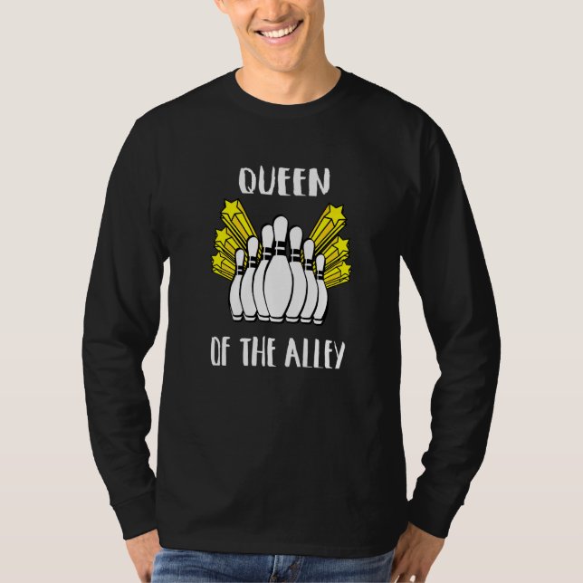 Camiseta Rainha Da Apparel De Boliche Do Beco Diversão App  (Frente)