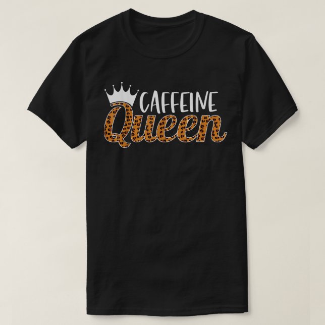Camiseta Rainha da cafeína (Frente do Design)