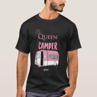 Camiseta Rainha Da Campanha Engraçada Rainha De Acampamento
