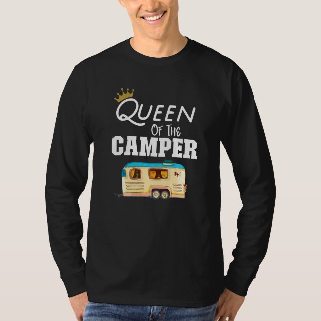 Camiseta Rainha Da Campanha Rv Camping Happy Campe (Frente)