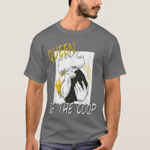 Camiseta Rainha da Coop Farmer de Galinha